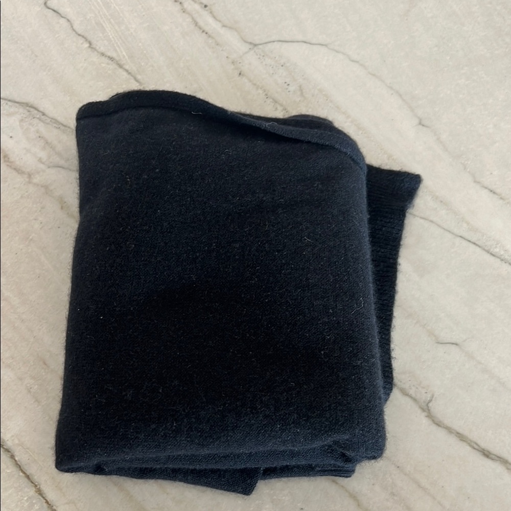 Cozy Black Knit Scarf
